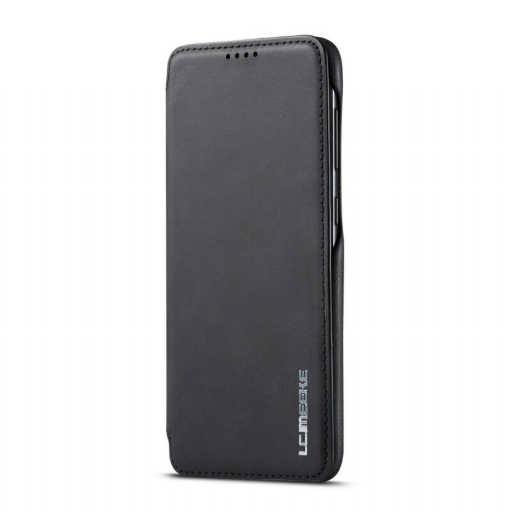 Bescherming Hoesje voor Samsung Galaxy A20e Folio-hoesje Lc.imeeke Leereffect