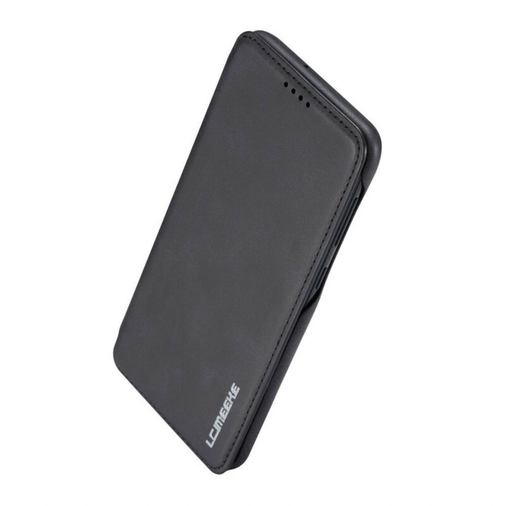Bescherming Hoesje voor Samsung Galaxy A20e Folio-hoesje Lc.imeeke Leereffect