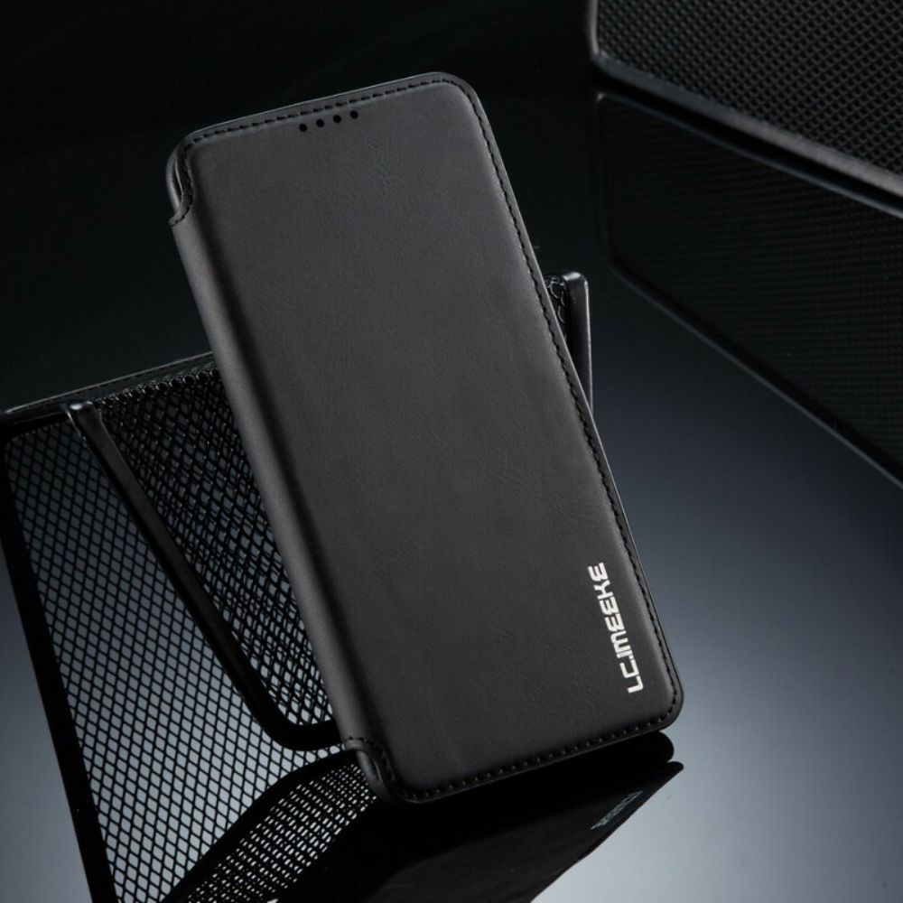 Bescherming Hoesje voor Samsung Galaxy A20e Folio-hoesje Lc.imeeke Leereffect