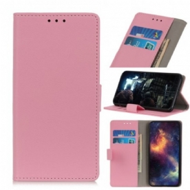 Flip Case voor Samsung Galaxy A20e Eenvoudig Glanzend Leereffect