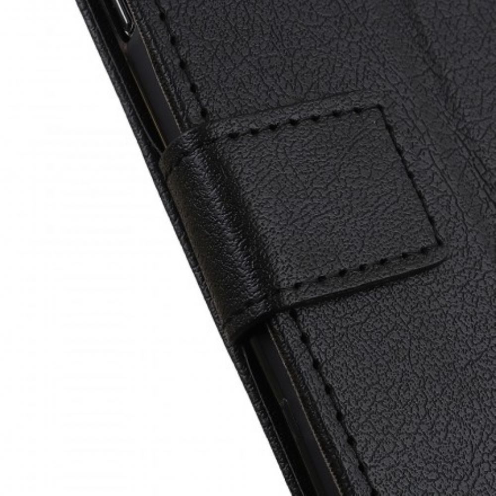 Flip Case voor Samsung Galaxy A20e Eenvoudig Glanzend Leereffect