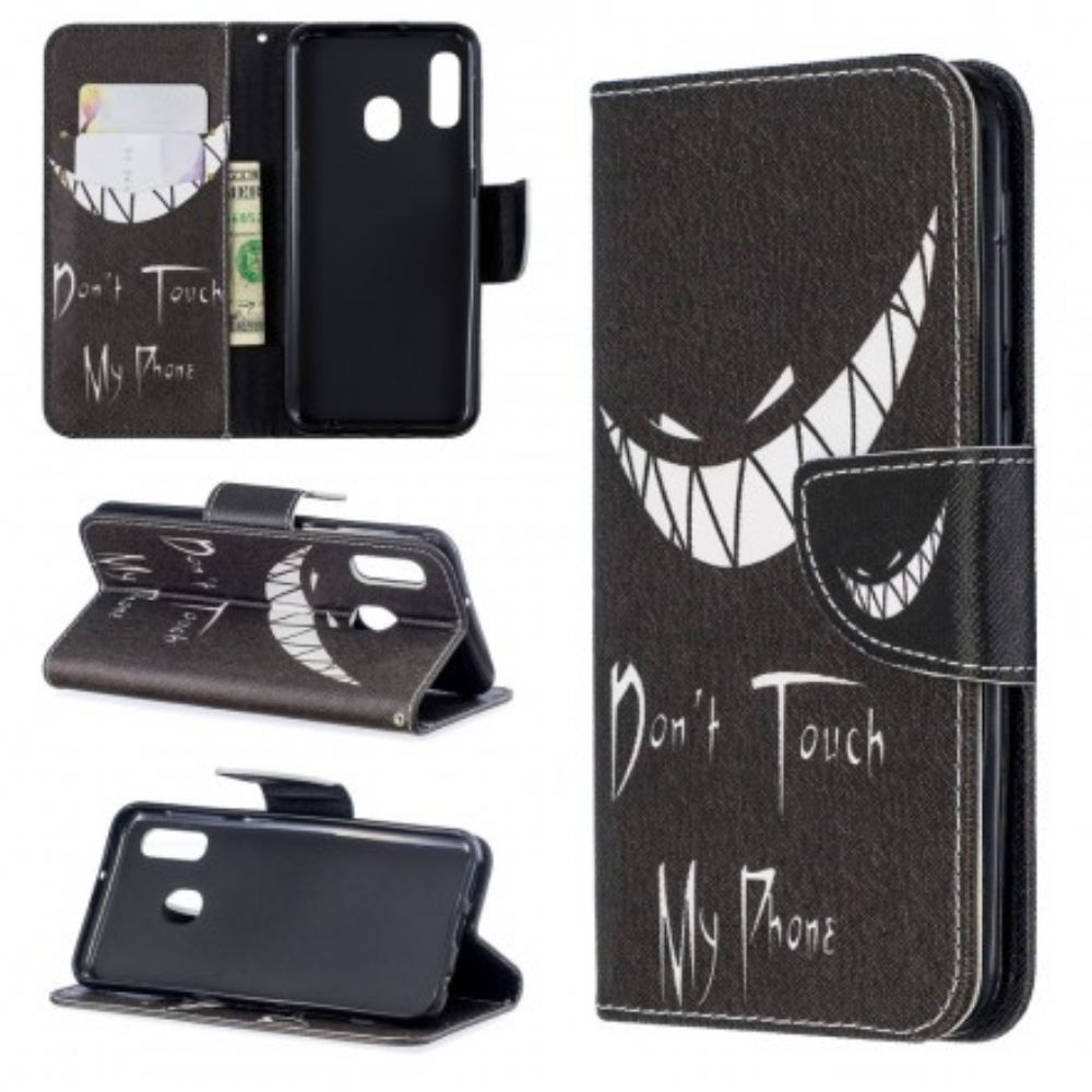 Folio-hoesje voor Samsung Galaxy A20e Duivelstelefoon