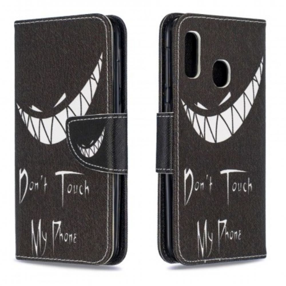Folio-hoesje voor Samsung Galaxy A20e Duivelstelefoon