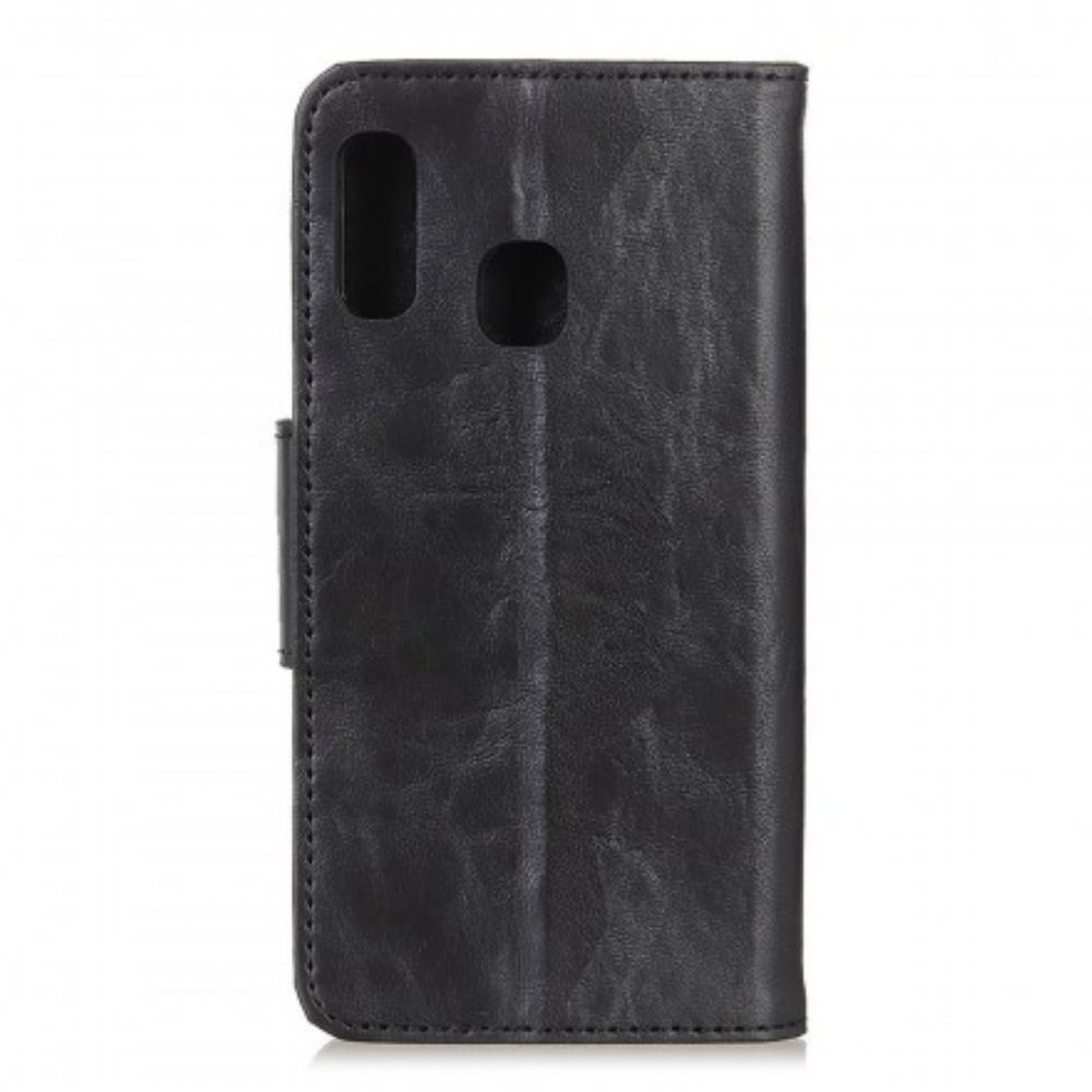 Folio-hoesje voor Samsung Galaxy A20e Flip Case Dubbelzijdige Magnetische Klep