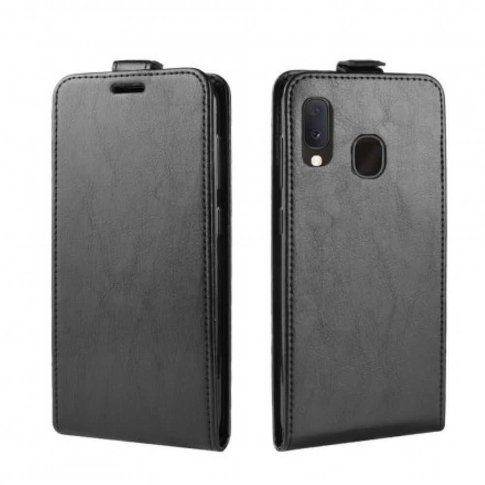 Folio-hoesje voor Samsung Galaxy A20e Flip Case Opvouwbaar Leereffect