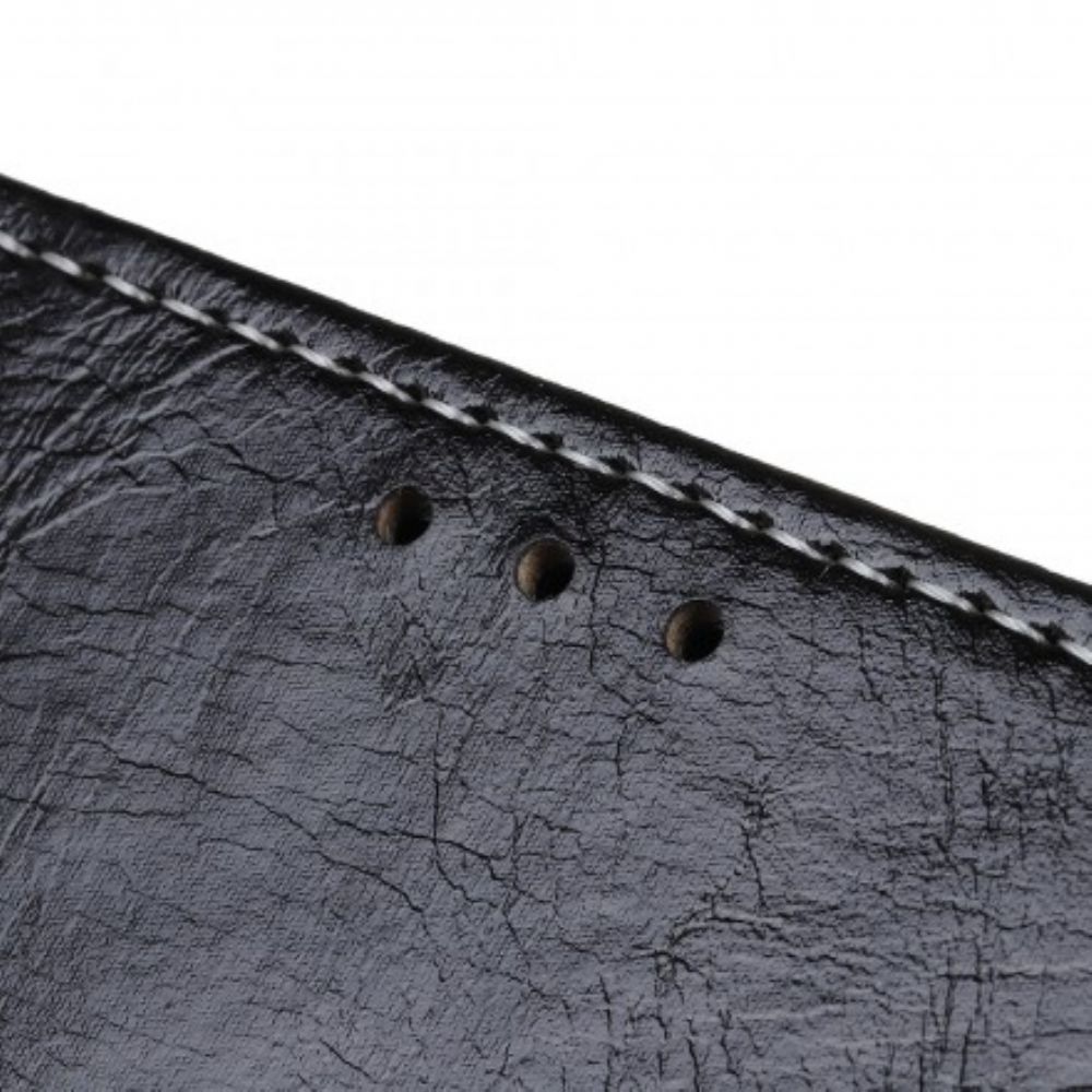 Folio-hoesje voor Samsung Galaxy A20e Glanzende En Zichtbare Naden