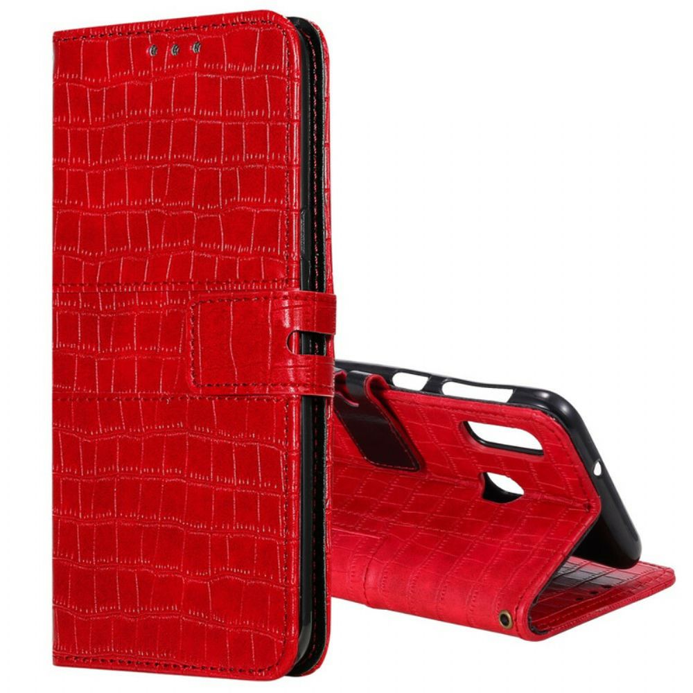 Folio-hoesje voor Samsung Galaxy A20e Helemaal Croc
