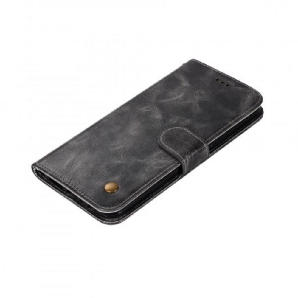 Folio-hoesje voor Samsung Galaxy A20e Met Ketting Vintage Kunstleren Band