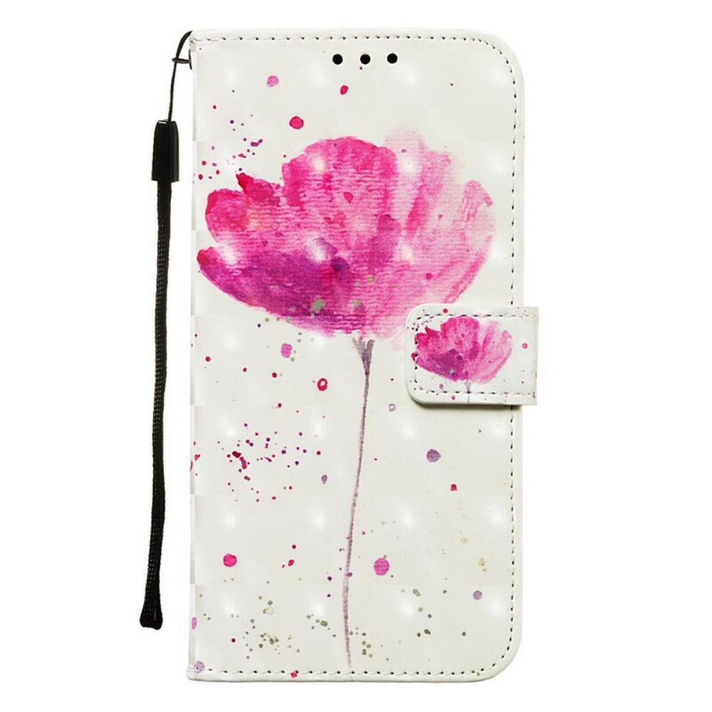 Hoesje Folio-hoesje voor Samsung Galaxy A20e Aquarel Halster