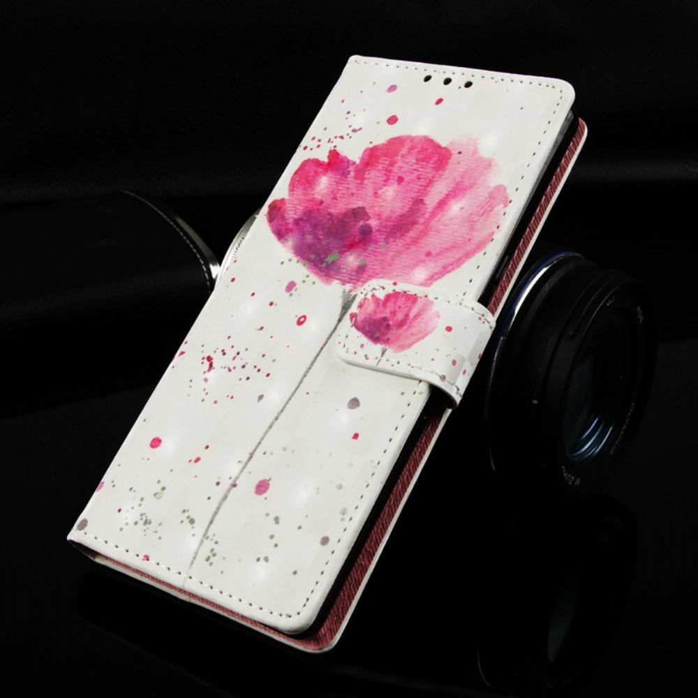 Hoesje Folio-hoesje voor Samsung Galaxy A20e Aquarel Halster