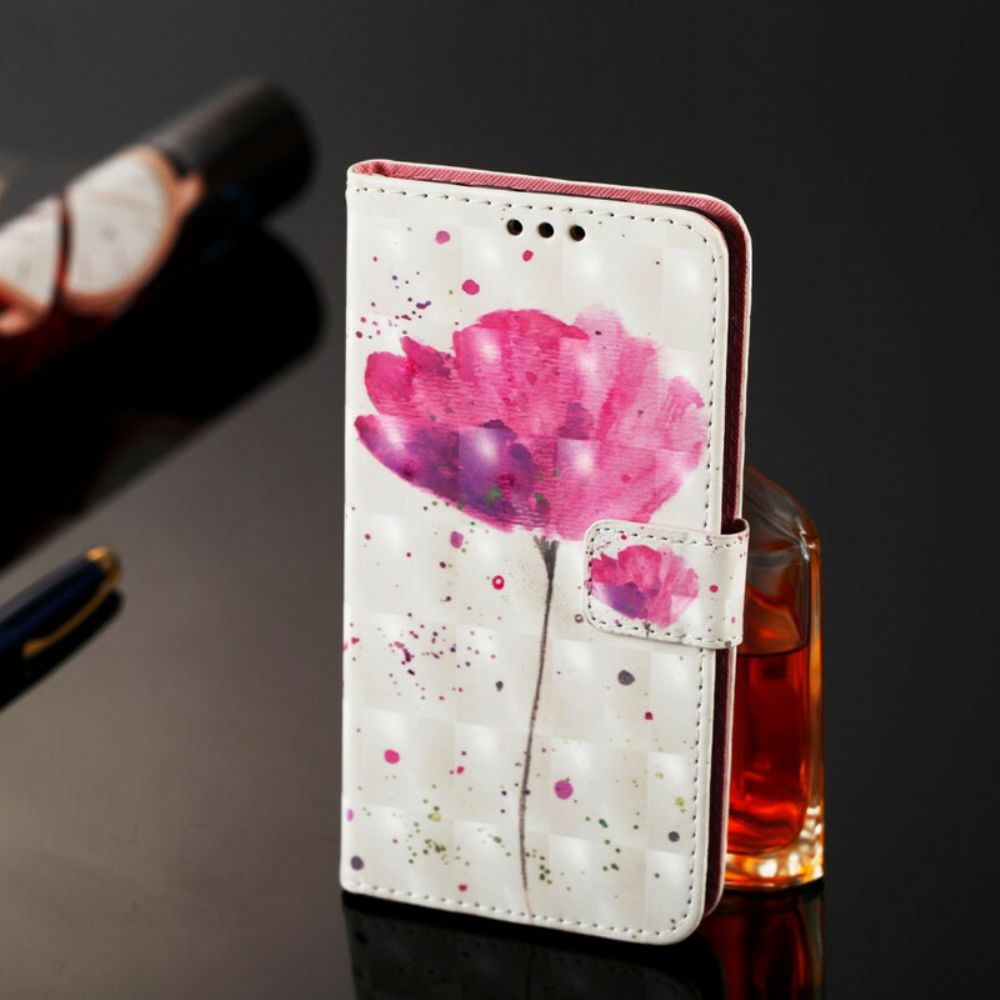 Hoesje Folio-hoesje voor Samsung Galaxy A20e Aquarel Halster