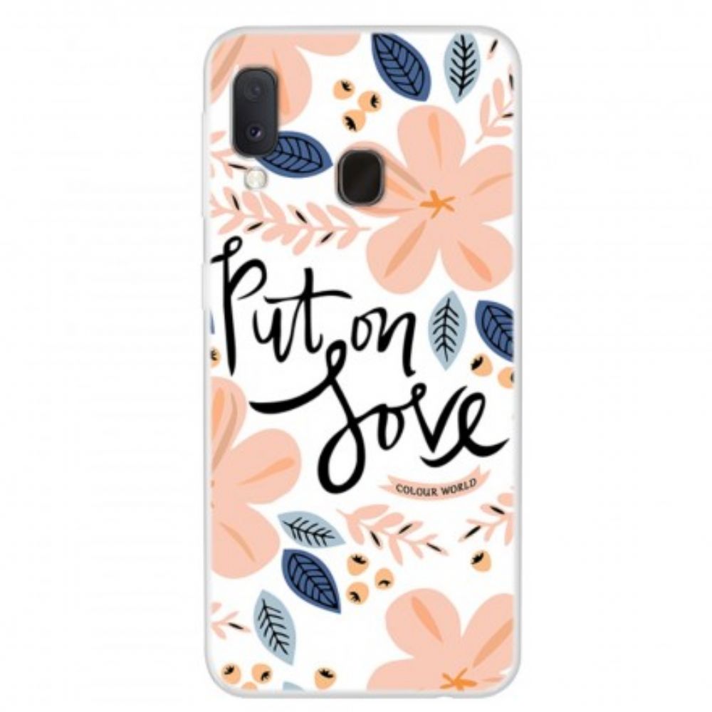 Hoesje voor Samsung Galaxy A20e Doe Liefde Aan