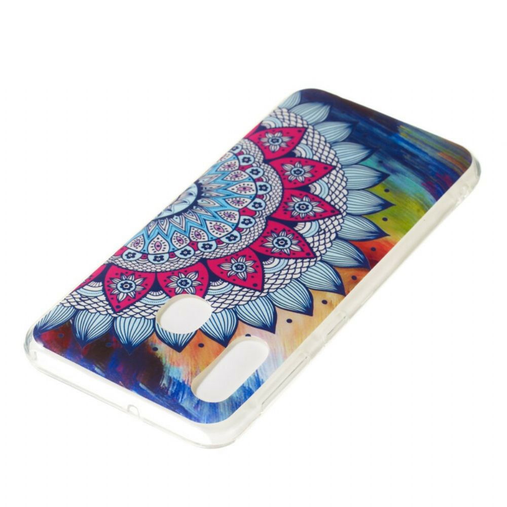 Hoesje voor Samsung Galaxy A20e Fluorescerende Kleurrijke Mandala