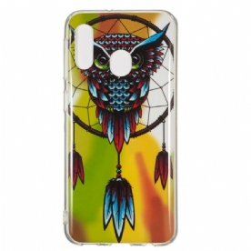 Hoesje voor Samsung Galaxy A20e Fluorescerende Uil Dromenvanger