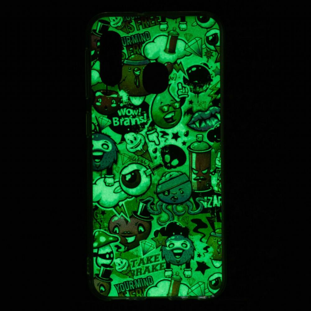 Hoesje voor Samsung Galaxy A20e Fluorescerende Waanzin