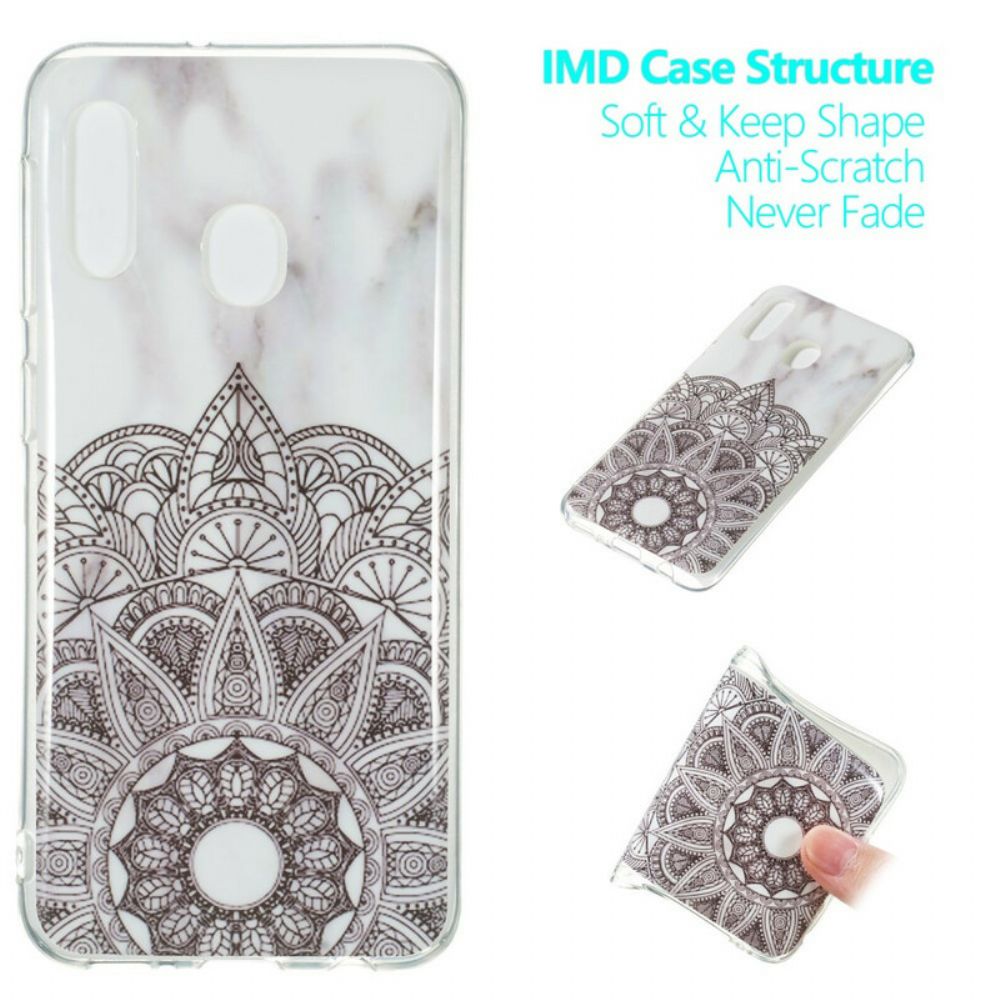 Hoesje voor Samsung Galaxy A20e Marmeren Mandala
