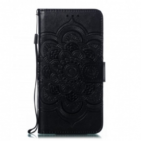 Leren Hoesje voor Samsung Galaxy A20e Volledige Mandala