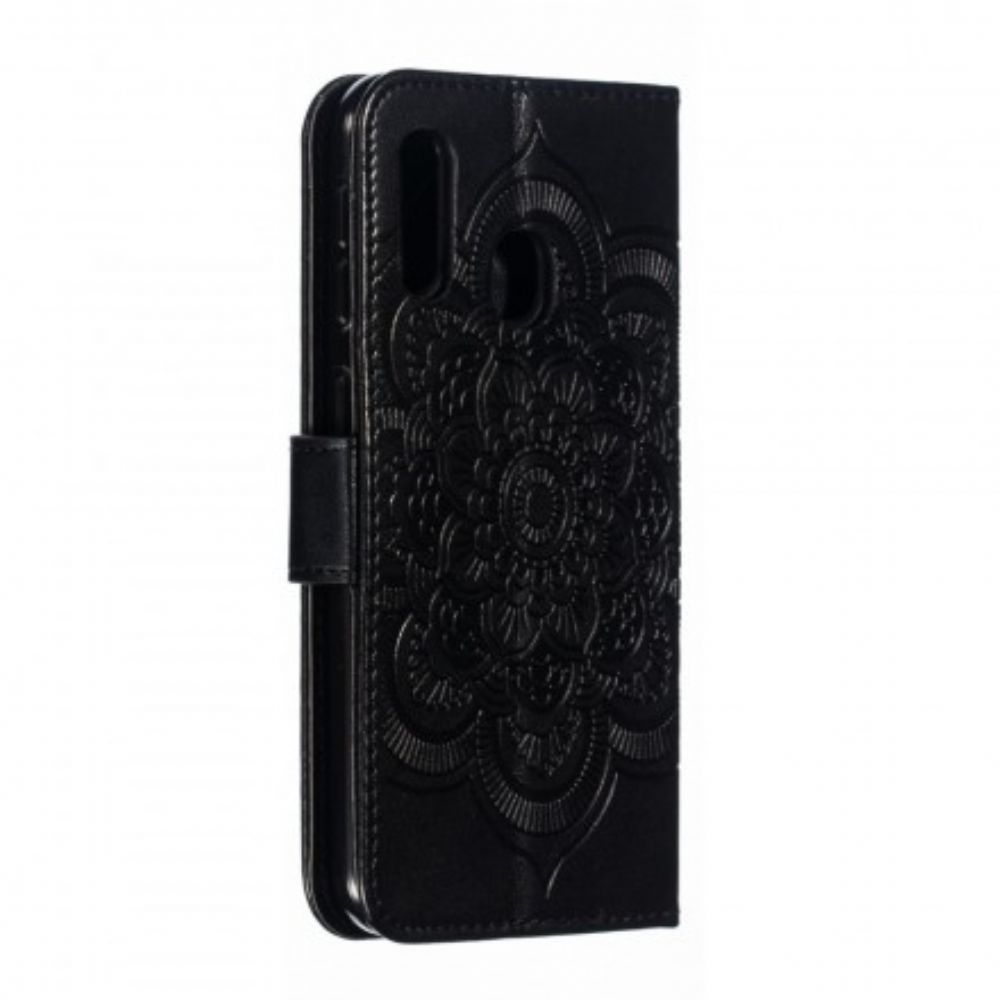 Leren Hoesje voor Samsung Galaxy A20e Volledige Mandala
