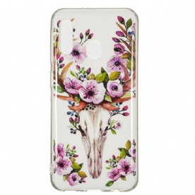 Telefoonhoesje voor Samsung Galaxy A20e Fluorescerende Bloem Eland