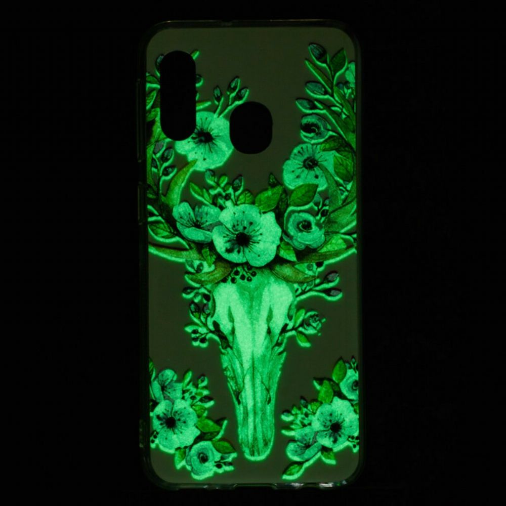 Telefoonhoesje voor Samsung Galaxy A20e Fluorescerende Bloem Eland