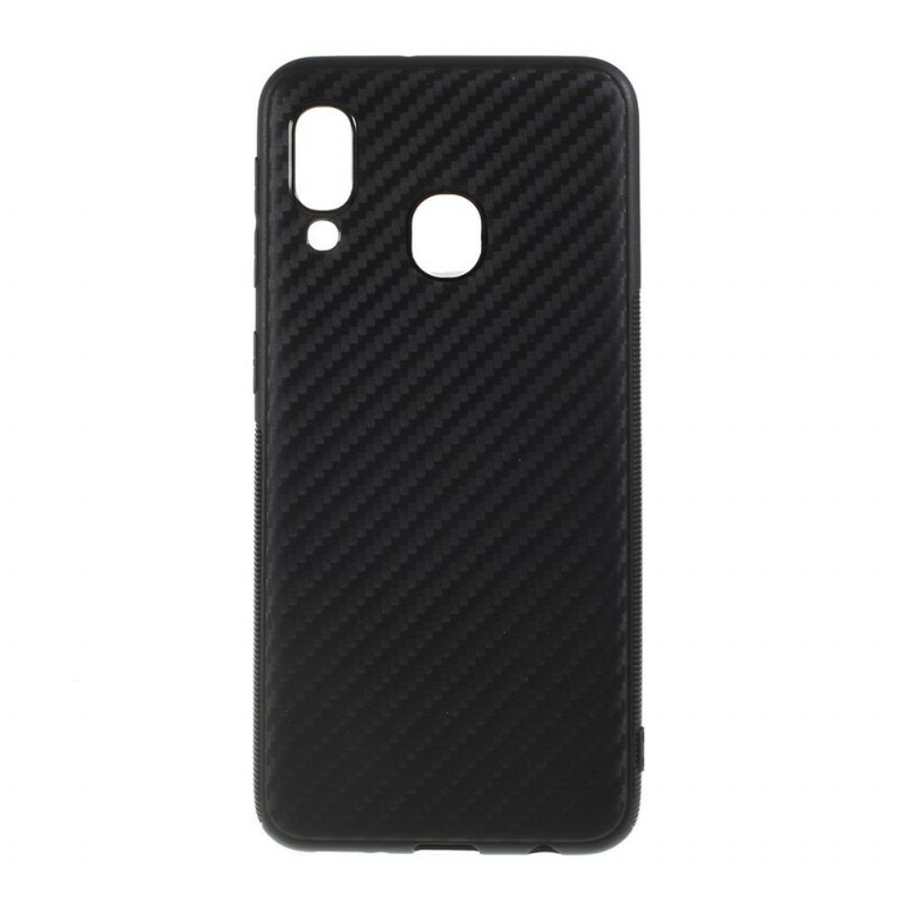 Telefoonhoesje voor Samsung Galaxy A20e Koolstofvezel