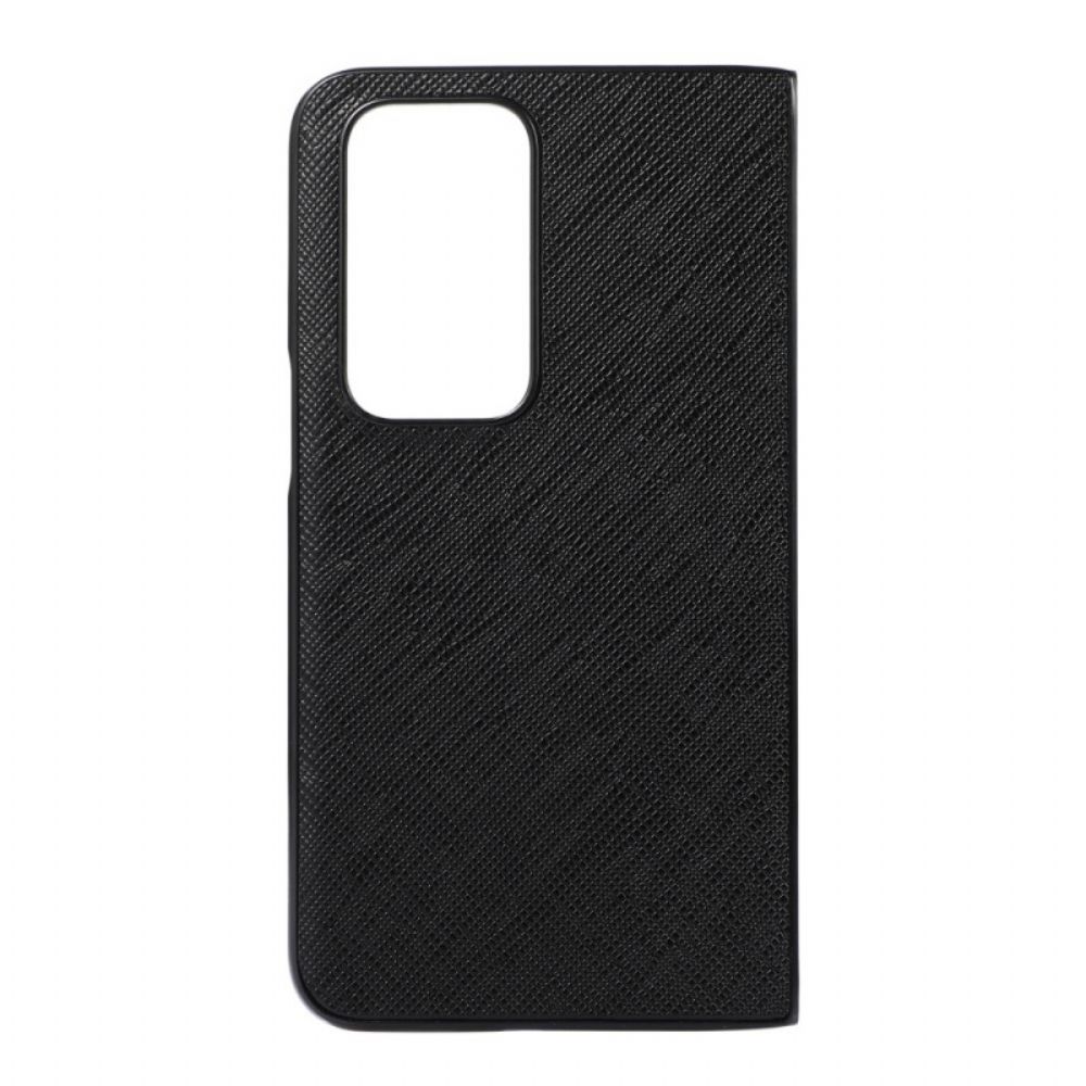 Hoesje voor Oppo Find N Echt Gestructureerd Leer