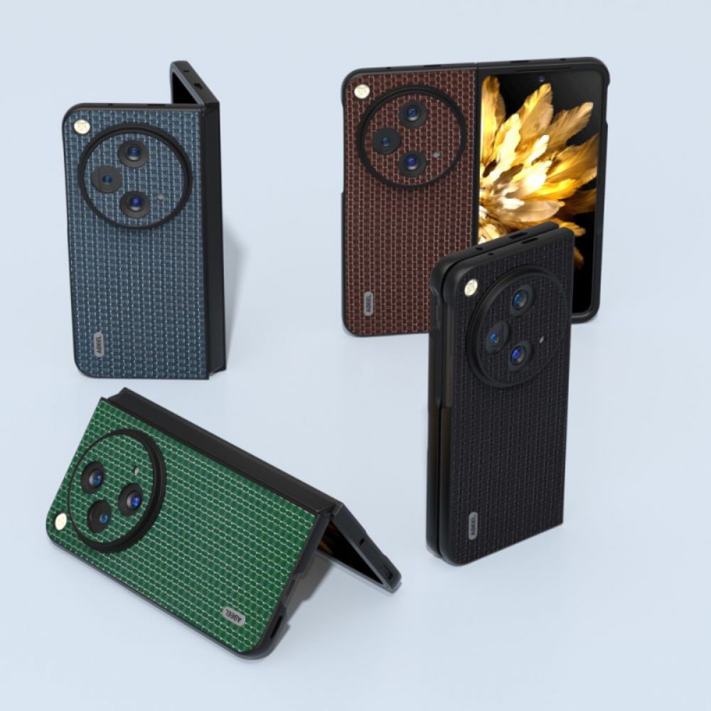 Cover Hoesje Oneplus Open Telefoonhoesje Abeel Getextureerd Leer