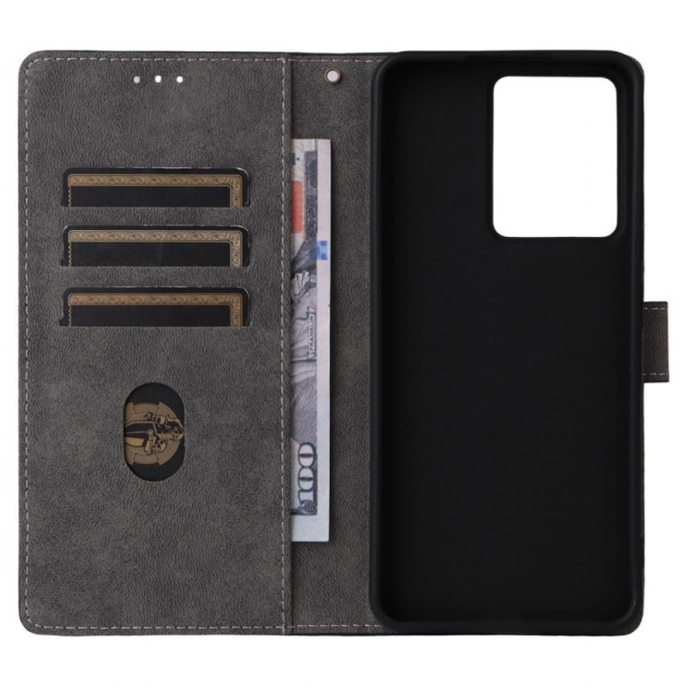 Folio-hoesje Realme 14t 5g Rfid-bescherming Suède-look