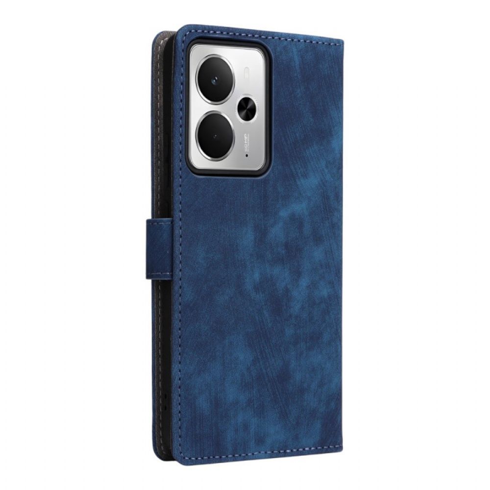 Folio-hoesje Realme 14t 5g Rfid-bescherming Suède-look