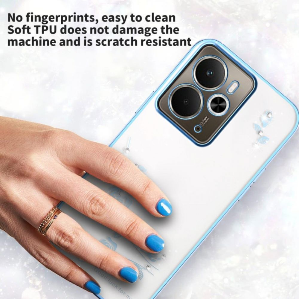 Hoesje Realme 14t 5g Kadem Strass-steentjes Bescherming Hoesje