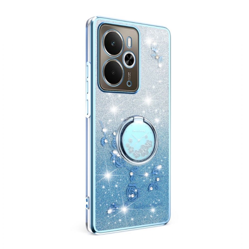 Hoesje Realme 14t 5g Ringhouder Met Strass-steentjes