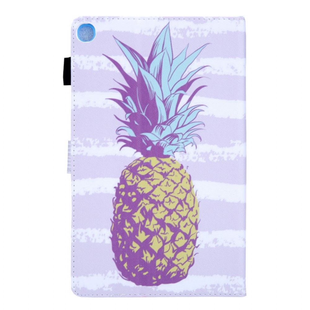 Flip Case voor Samsung Galaxy Tab A8 Ananas Ontwerp