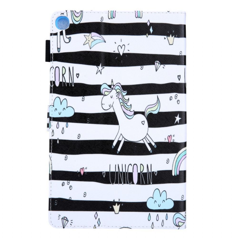 Folio-hoesje voor Samsung Galaxy Tab A8 Eenhoorn