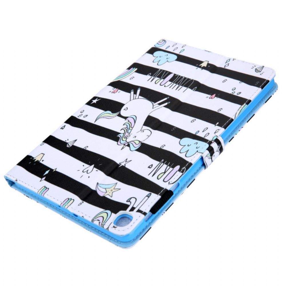 Folio-hoesje voor Samsung Galaxy Tab A8 Eenhoorn