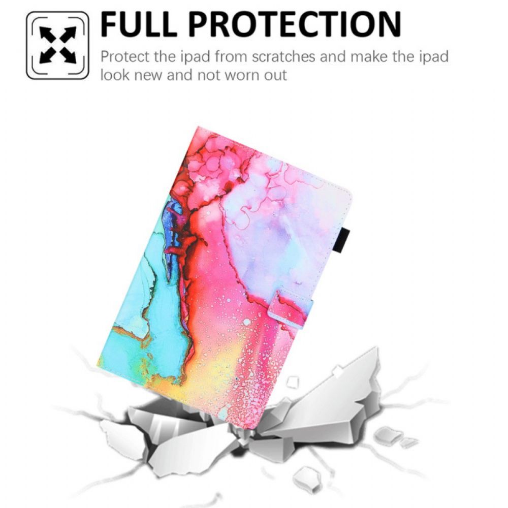 Folio-hoesje voor Samsung Galaxy Tab A8 Marmeren Stijl