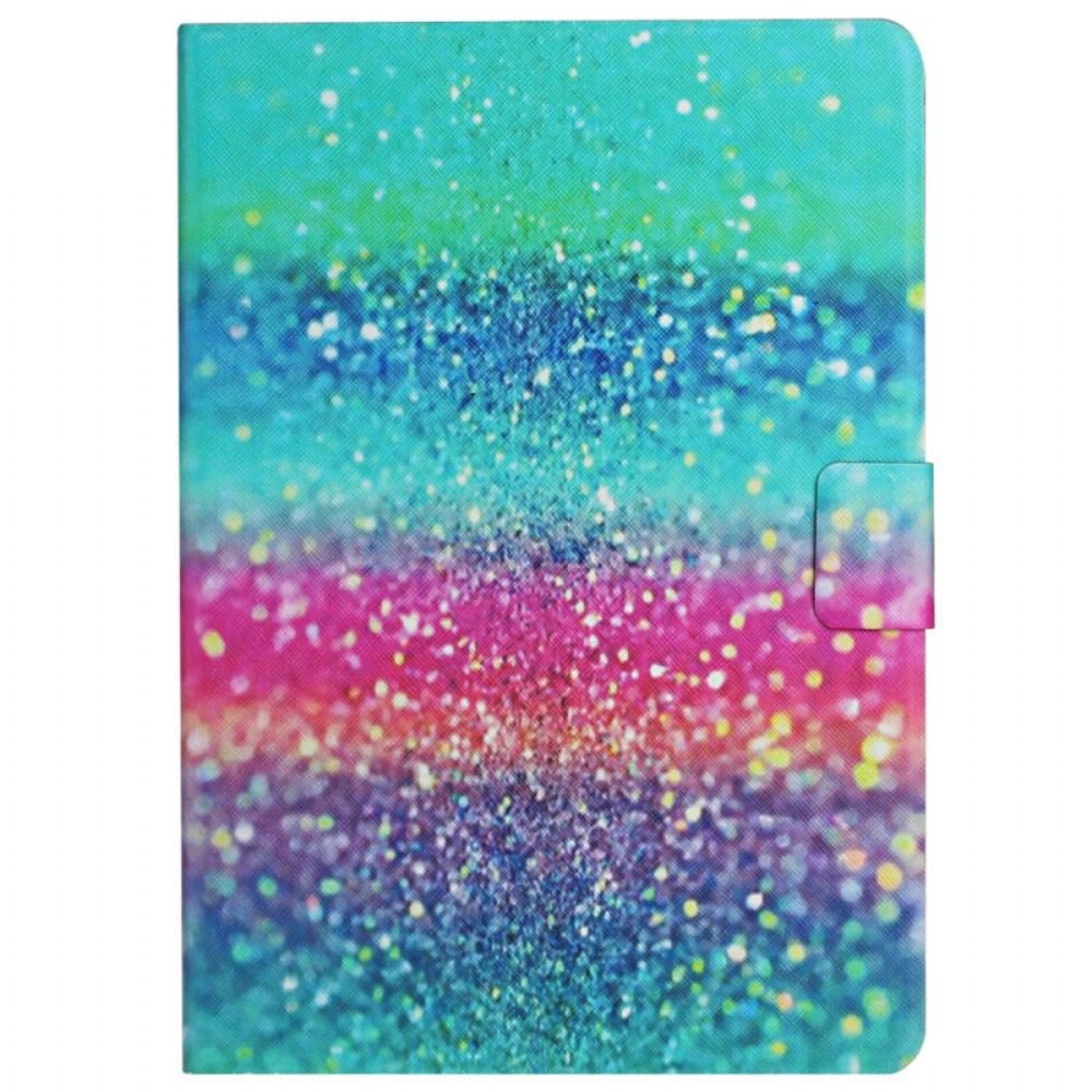 Leren Hoesje voor Samsung Galaxy Tab A8 Element Pailletten