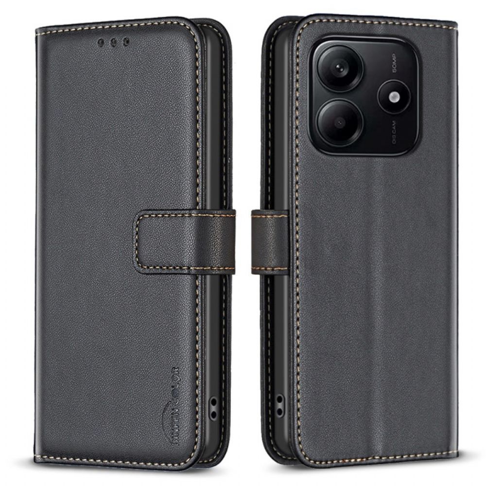Bescherming Hoesje Xiaomi Redmi Note 14 5g Lederlook Binfen Kleur