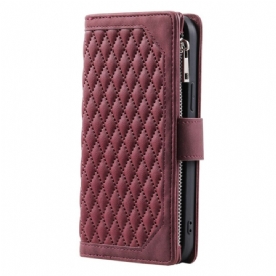Flip Case Leren Xiaomi Redmi Note 14 5g Gewatteerde Portemonnee