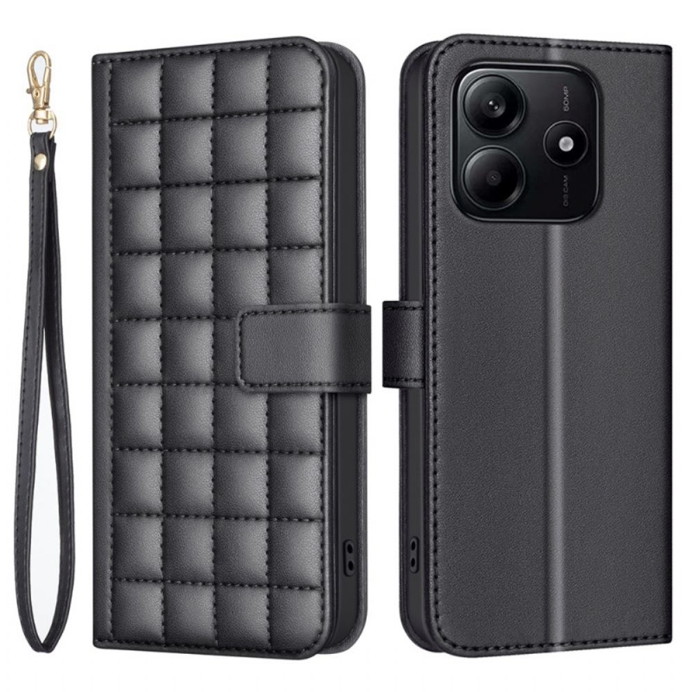 Flip Case Leren Xiaomi Redmi Note 14 5g Premium Gewatteerd
