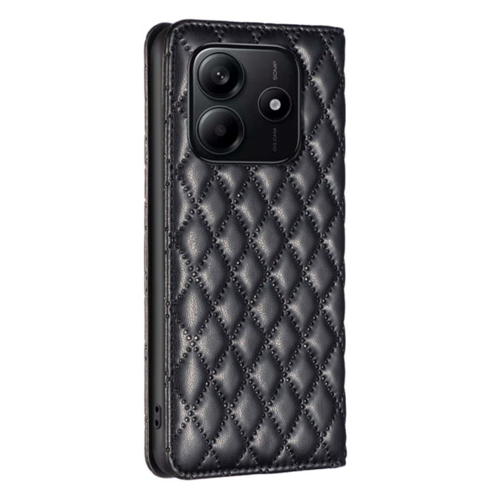 Folio-hoesje Voor Xiaomi Redmi Note 14 5g Gewatteerde Binfen Kleur