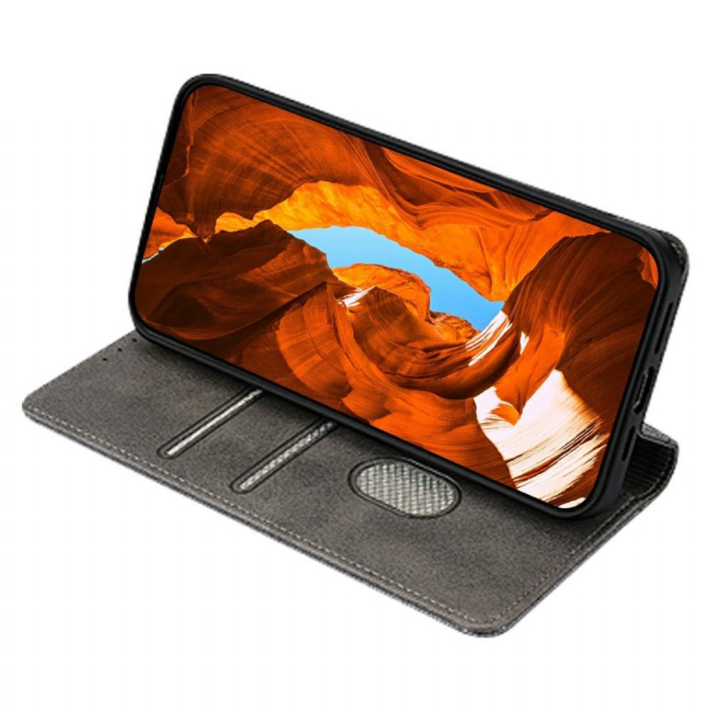 Folio-hoesje Xiaomi Redmi Note 14 5g Golvend Ontwerp Met Rfid-bescherming