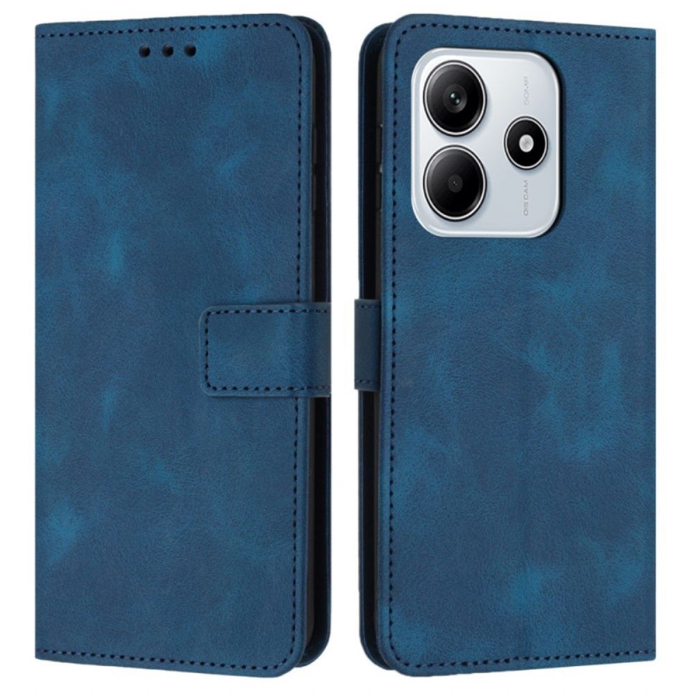 Folio-hoesje Xiaomi Redmi Note 14 5g Stijl Suède Met Bandje