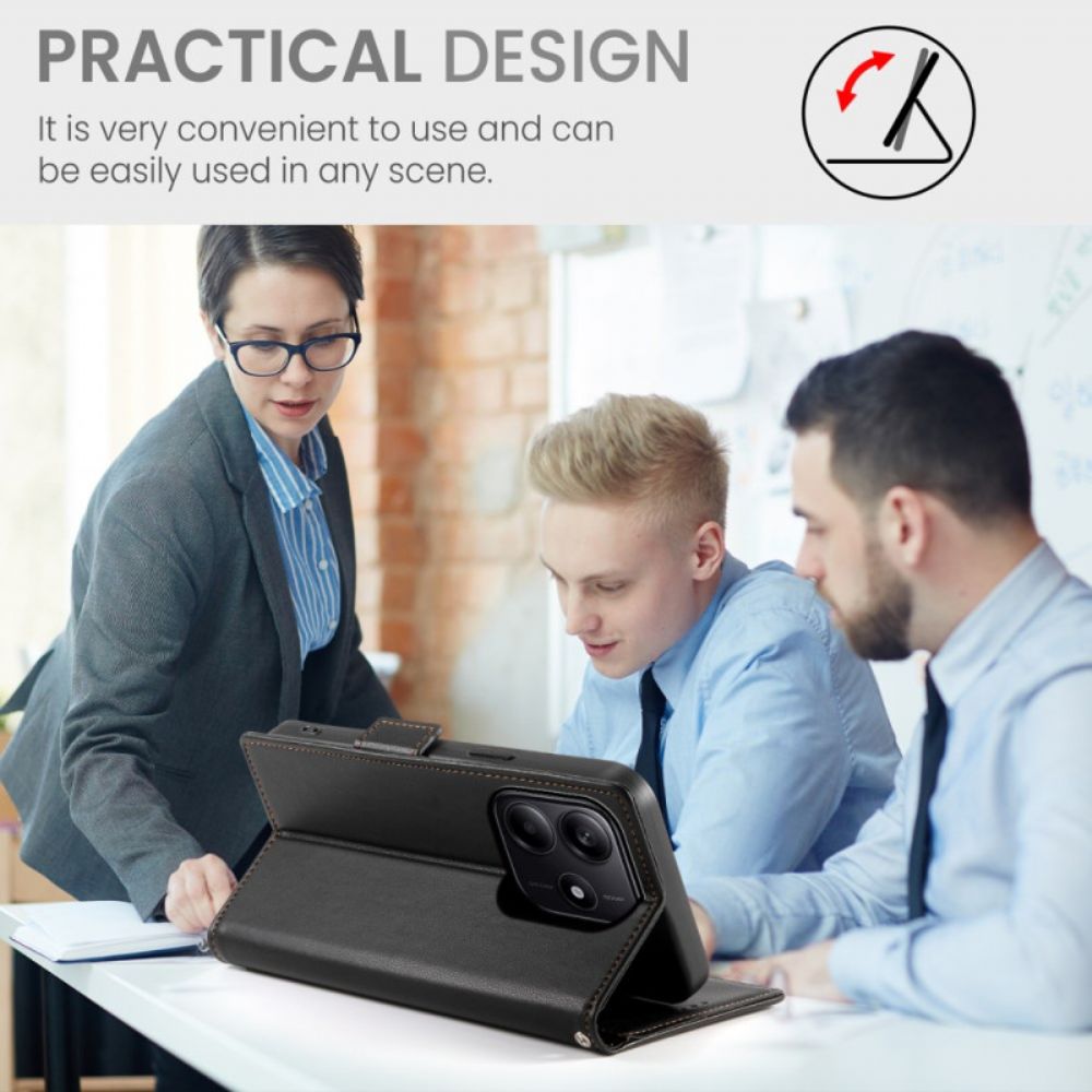 Folio-hoesje Xiaomi Redmi Note 14 5g Telefoonhoesje 3 Kaarthouders