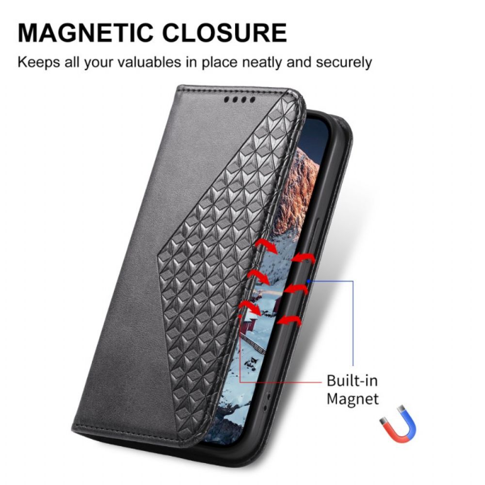 Folio-hoesje Xiaomi Redmi Note 14 5g Telefoonhoesje Diamantdesign