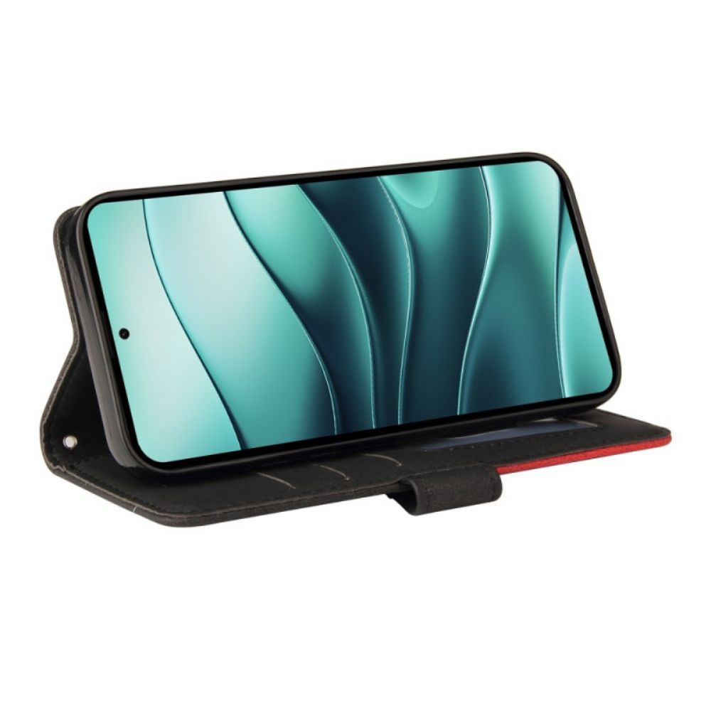 Folio-hoesje Xiaomi Redmi Note 14 5g Tweekleurig Grafisch