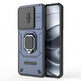 Hoesje Voor Xiaomi Redmi Note 14 5g Multifunctioneel Met Houder En Lensbeschermer