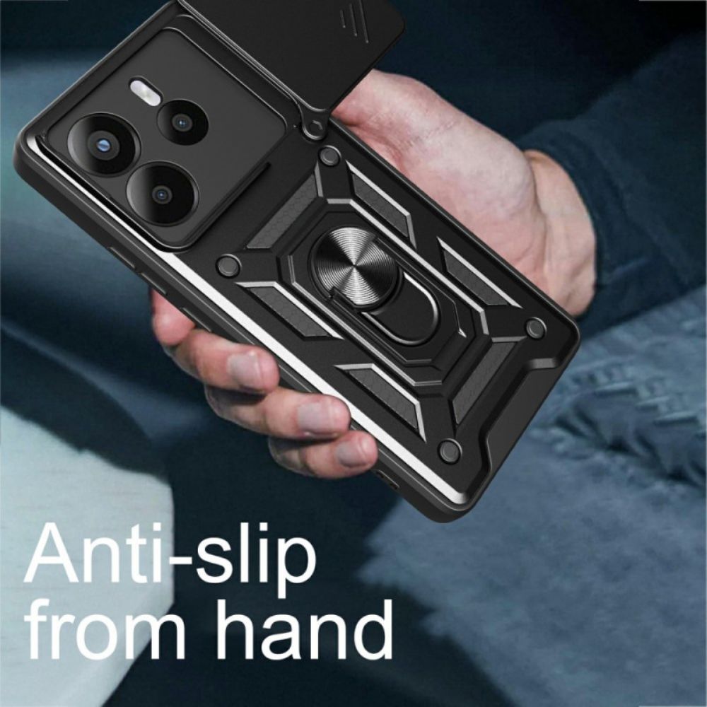 Hoesje Voor Xiaomi Redmi Note 14 5g Schuifbare Cameracover En Standaard