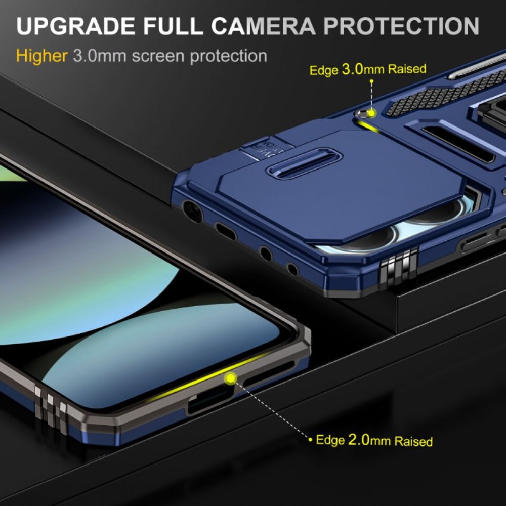 Hoesje Voor Xiaomi Redmi Note 14 5g Ultra Duurzaam Met Standaard En Lensbeschermer