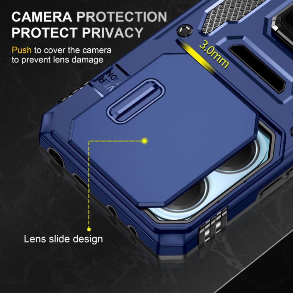 Hoesje Voor Xiaomi Redmi Note 14 5g Ultra Duurzaam Met Standaard En Lensbeschermer