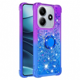 Hoesje Xiaomi Redmi Note 14 5g Glitter Met Verloop En Houder Bescherming Hoesje